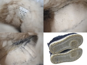 AMIRI アミリ FAUX FUR MALIBU ANKLE BOOTS フェイクファー マリブアンクルローカットブーツ AW23MFB004 ブラック 美品 中古 4c075023 