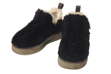 画像をギャラリービューアに読み込む, AMIRI アミリ FAUX FUR MALIBU ANKLE BOOTS フェイクファー マリブアンクルローカットブーツ AW23MFB004 ブラック 美品 中古 4c075023 