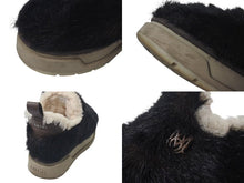 画像をギャラリービューアに読み込む, AMIRI アミリ FAUX FUR MALIBU ANKLE BOOTS フェイクファー マリブアンクルローカットブーツ AW23MFB004 ブラック 美品 中古 4c075023 