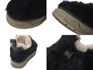 AMIRI アミリ FAUX FUR MALIBU ANKLE BOOTS フェイクファー マリブアンクルローカットブーツ AW23MFB004 ブラック 美品 中古 4c075023 