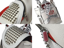 Load image into Gallery viewer, 極美品 Christian Louboutin クリスチャンルブタン エクスプローラファンク ショルダーバッグ &quot;ホワイト 1215087W364 中古 4c075027