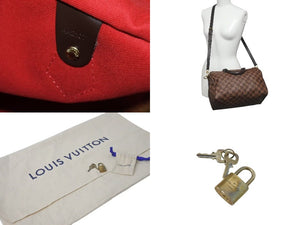 極美品 LOUIS VUITTON ルイヴィトン スピーディ バンドリエール30 ハンドバッグ N41367 ダミエ エベヌ ゴールド金具 中古 4c075031