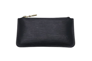 LOUIS VUITTON ルイヴィトン ポシェット クレ キー＆コインケース エピレザー M63802 ブラック ゴールド金具 美品 中古 4c075034