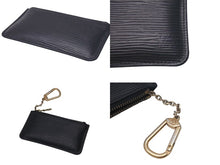 Load image into Gallery viewer, LOUIS VUITTON ルイヴィトン ポシェット クレ キー＆コインケース エピレザー M63802 ブラック ゴールド金具 美品 中古 4c075034