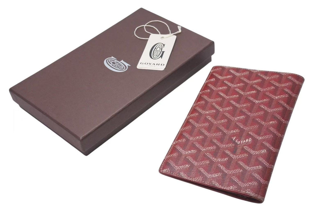 GOYARD Fragment Case, Card Case, Red, PVC Coated Canvas, Excellent Condition, Pre-Owned, Item Number 4c075035 