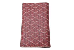 GOYARD Fragment Case, Card Case, Red, PVC Coated Canvas, Excellent Condition, Pre-Owned, Item Number 4c075035 