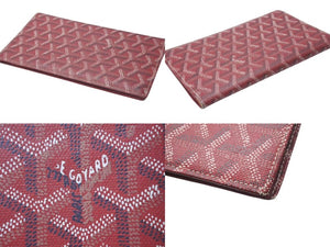 GOYARD Fragment Case, Card Case, Red, PVC Coated Canvas, Excellent Condition, Pre-Owned, Item Number 4c075035 