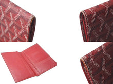 Load image into Gallery viewer, GOYARD Fragment Case, Card Case, Red, PVC Coated Canvas, Excellent Condition, Pre-Owned, Item Number 4c075035 