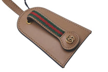 Load image into Gallery viewer, 新品未使用品 GUCCI グッチ クロシェット シェリーライン GGロゴ 小物 レザー ブラウン ゴールド金具 中古 4c075045