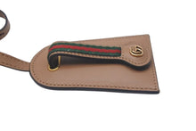 Load image into Gallery viewer, 新品未使用品 GUCCI グッチ クロシェット シェリーライン GGロゴ 小物 レザー ブラウン ゴールド金具 中古 4c075045
