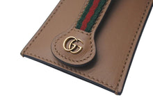 Load image into Gallery viewer, 新品未使用品 GUCCI グッチ クロシェット シェリーライン GGロゴ 小物 レザー ブラウン ゴールド金具 中古 4c075045