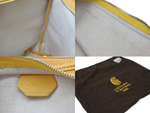 Load image into Gallery viewer, GOYARD ゴヤール グレナディン ワンショルダーバッグ GRENADMMLTY08CG08P レザー PVC イエロー シルバー金具 美品 中古 4c075049