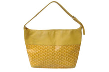 Load image into Gallery viewer, GOYARD ゴヤール グレナディン ワンショルダーバッグ GRENADMMLTY08CG08P レザー PVC イエロー シルバー金具 美品 中古 4c075049