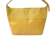 Load image into Gallery viewer, GOYARD ゴヤール グレナディン ワンショルダーバッグ GRENADMMLTY08CG08P レザー PVC イエロー シルバー金具 美品 中古 4c075049