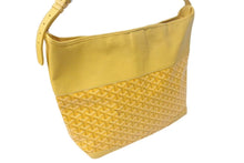 Load image into Gallery viewer, GOYARD ゴヤール グレナディン ワンショルダーバッグ GRENADMMLTY08CG08P レザー PVC イエロー シルバー金具 美品 中古 4c075049