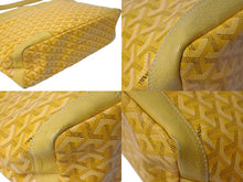 Load image into Gallery viewer, GOYARD ゴヤール グレナディン ワンショルダーバッグ GRENADMMLTY08CG08P レザー PVC イエロー シルバー金具 美品 中古 4c075049