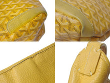 Load image into Gallery viewer, GOYARD ゴヤール グレナディン ワンショルダーバッグ GRENADMMLTY08CG08P レザー PVC イエロー シルバー金具 美品 中古 4c075049