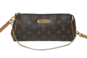 極美品 LOUIS VUITTON ルイヴィトン エヴァ ワンショルダーバッグ M95567 モノグラム ブラウン ゴールド金具 美品 中古 4c075061
