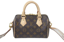 Load image into Gallery viewer, 新品同様 LOUIS VUITTON ルイヴィトン スピーディ バンドリエール20 2WAY ショルダーバッグ M46222 ブラウン ゴールド金具 中古 4c075062