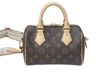 Load image into Gallery viewer, 新品同様 LOUIS VUITTON ルイヴィトン スピーディ バンドリエール20 2WAY ショルダーバッグ M46222 ブラウン ゴールド金具 中古 4c075062