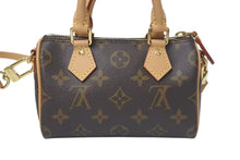 Load image into Gallery viewer, 未使用 LOUIS VUITTON ルイヴィトン ナノスピーディ ハンドバッグ 2WAYバッグ M81085 モノグラム PVC レザー 中古 4c075065
