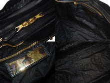 Load image into Gallery viewer, BALENCIAGA バレンシアガ City ザシティ ショルダーバッグ ハンドバッグ クロコ型押し レザー 143254 ブラック 美品 中古 4c075068