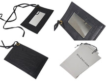 Load image into Gallery viewer, BALENCIAGA バレンシアガ City ザシティ ショルダーバッグ ハンドバッグ クロコ型押し レザー 143254 ブラック 美品 中古 4c075068