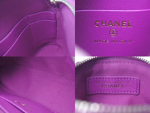 Load image into Gallery viewer, 極美品 CHANEL シャネル ツイード ミニチェーンショルダー バック ココマーク パープル HC4C5KU9 中古 4c075075
