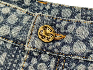 新品未使用 LOUIS VUITTON ルイヴィトン オールオーバー パンプキンデニムパンツ RM232H YN3 HOD30W サイズ32 草間彌生 総柄 LV×YK 中古 4c075092