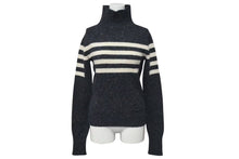 Load image into Gallery viewer, CHANEL シャネル ニット長袖トップス P33784K00923 サイズ34 ココマーク ハイネック チャコールグレー ウール カシミヤ 美品 中古 4c075096