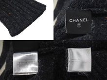Load image into Gallery viewer, CHANEL シャネル ニット長袖トップス P33784K00923 サイズ34 ココマーク ハイネック チャコールグレー ウール カシミヤ 美品 中古 4c075096