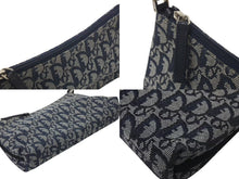 Load image into Gallery viewer, 極美品 ChristianDior クリスチャンディオール サドルポーチ ワンショルダーバッグ LOG44129 ネイビー ヴィンテージ ガリアーノ期 中古 4c075098