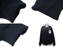 Load image into Gallery viewer, A BATHING APE アベイシングエイプ ベイプロゴ リバーシブルジャケット 2XL 001GD1201001H 黒 ネイビー 美品 中古 4c075103