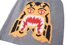 画像をギャラリービューアに読み込む, A BATHING APE アベイシングエイプ イタチザメ ビーニー タイガーシャークビーニー グレー/オレンジ 美品 中古 4c075107 
