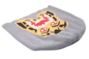 A BATHING APE アベイシングエイプ イタチザメ ビーニー タイガーシャークビーニー グレー/オレンジ 美品 中古 4c075107 