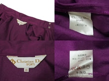 Load image into Gallery viewer, CHRISTIAN DIOR クリスチャンディオール ジャケット ブルゾン Y-TK03 ポリエステル ナイロン パープル サイズM 美品 中古 4c075110