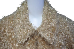 極美品 CHANEL シャネル 00A シャギー コート ベージュ ナイロン ウール シルク P16477V08061 アウター サイズ34 中古 4c075113