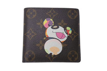 Load image into Gallery viewer, LOUIS VUITTON ルイヴィトン ポルトフォイユ・マルコ M61666 二つ折り財布 村上隆 モノグラムパンダ 美品 中古 4c075114
