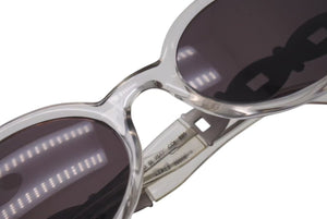 FENDI フェンディ サングラス SL7517 クリアシルバー ブランドロゴ プラスチック イタリア製 美品 中古 4c075117 