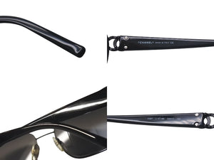 CHANEL シャネル サングラス 4087 c.101/88 サイズ59□17 130 ココマーク スクエア イタリア製 ブラック 美品 中古 4c075119