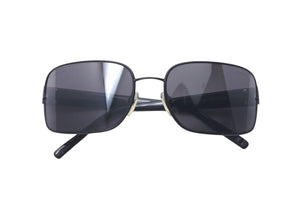 CHANEL シャネル サングラス 4087 c.101/88 サイズ59□17 130 ココマーク スクエア イタリア製 ブラック 美品 中古 4c075119