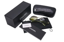 Load image into Gallery viewer, CHANEL シャネル リムレスサングラス 4037 c.169/6D サイズ59□15 125 ココマーク クリアグリーン 良品 中古 4c075120