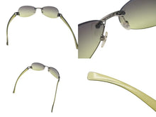Load image into Gallery viewer, CHANEL シャネル リムレスサングラス 4037 c.169/6D サイズ59□15 125 ココマーク クリアグリーン 良品 中古 4c075120
