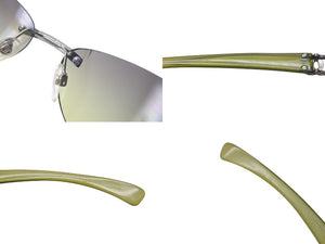 CHANEL シャネル リムレスサングラス 4037 c.169/6D サイズ59□15 125 ココマーク クリアグリーン 良品 中古 4c075120