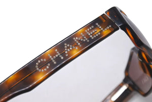 CHANEL シャネル サングラス 5060-B c.502/13 サイズ55□16 135 ココマーク ラインストーン ロゴ べっ甲カラー 美品 中古 4c075124