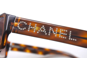 CHANEL シャネル サングラス 5060-B c.502/13 サイズ55□16 135 ココマーク ラインストーン ロゴ べっ甲カラー 美品 中古 4c075124