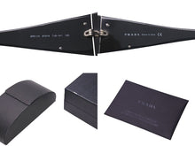 Load image into Gallery viewer, 極美品 PRADA プラダ サングラス SPR11H 7JS-1A1 サイズ57□14 135 ロゴ金具 スクエア ブラック グレー 中古 4c075126