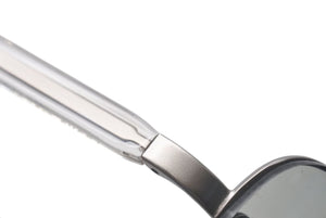 極美品 PRADA プラダ サングラス SPR 71C 2AC-7N1 クリア シルバー プラスチック メタル ロゴ グラデーション 中古 4c075127