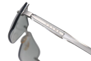 極美品 PRADA プラダ サングラス SPR 71C 2AC-7N1 クリア シルバー プラスチック メタル ロゴ グラデーション 中古 4c075127