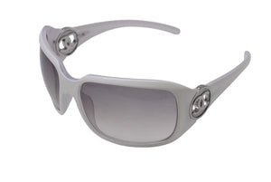 CHANEL シャネル サングラス アイウェア 6023 C.935/11 サイズ65□17 115 ココマーク ホワイト イタリア製 美品 中古 4c075130